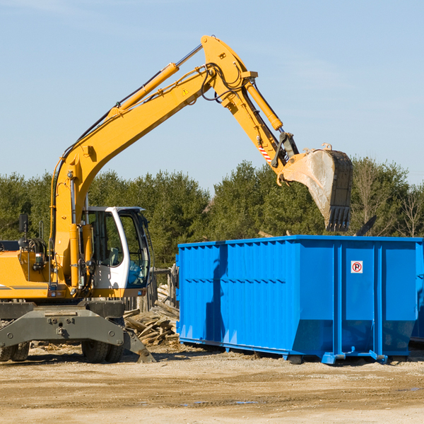 can i choose the location where the residential dumpster will be placed in Wallace